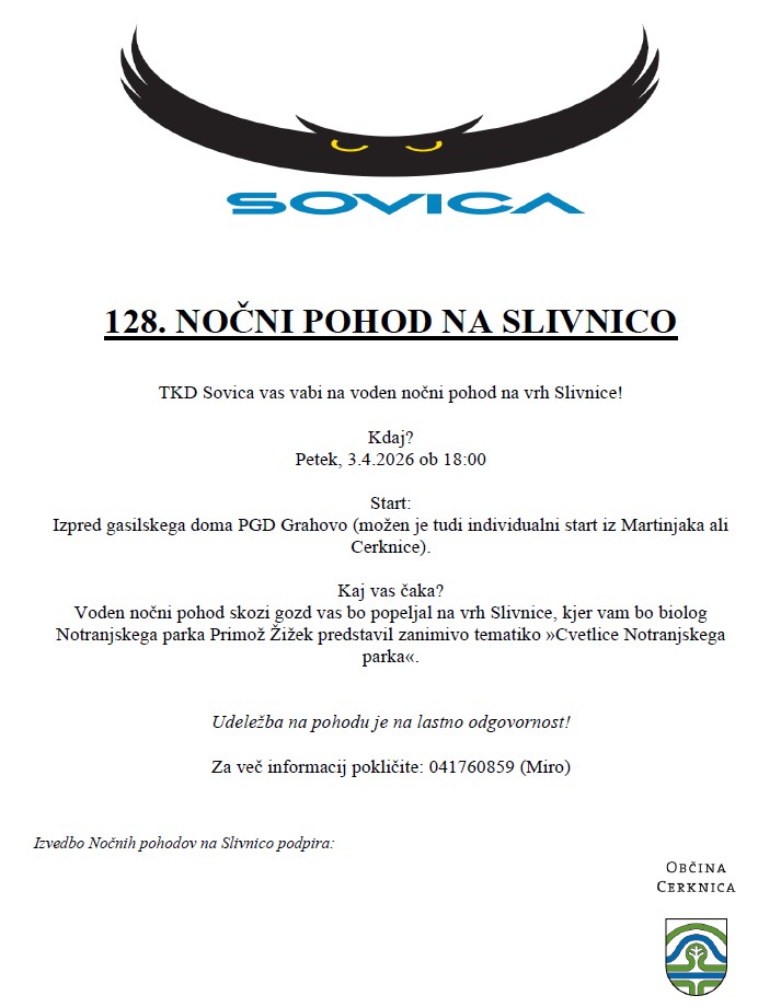 128. Nocni pohod - 128. Nočni pohod na Slivnico