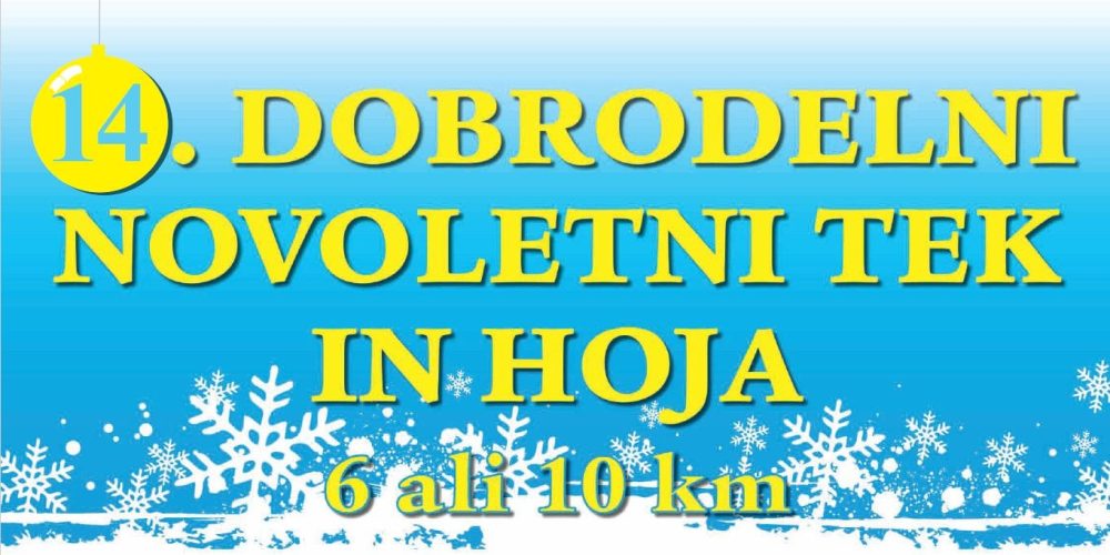 14. Dobrodelni novoletni tek in hoja – 26.12.2022
